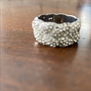 Elegant Silver Crystal Band